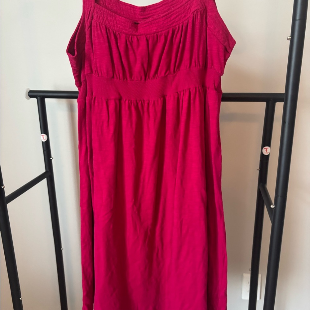 Mossimo Supply Co. Vibrant Red Midi Dress